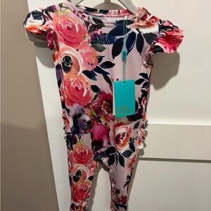 NWT Posh Peanut Ruffle Bum One Piece Romper